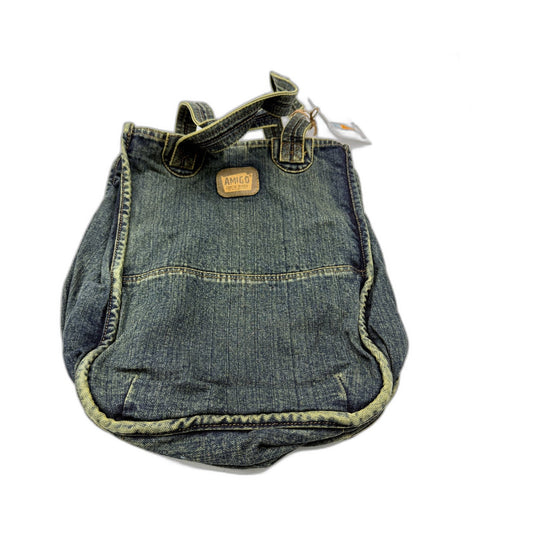 Faded Unisex Denim Recycled Eco-Friendly Tote Bag by Amigo Denim House NEW