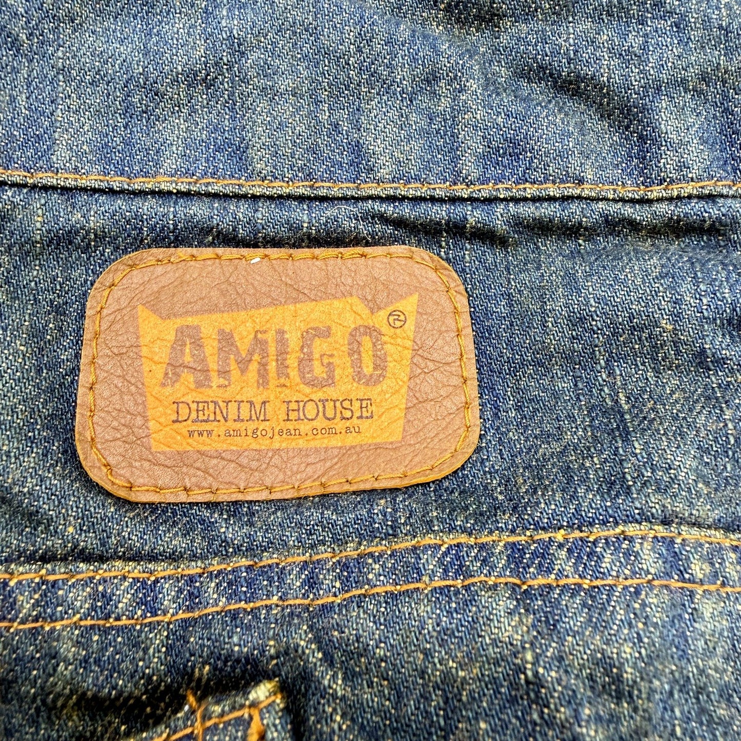 Faded Blue Denim Tote Bag Unisex by Amigo Denim House, Recycled Fabric NEW