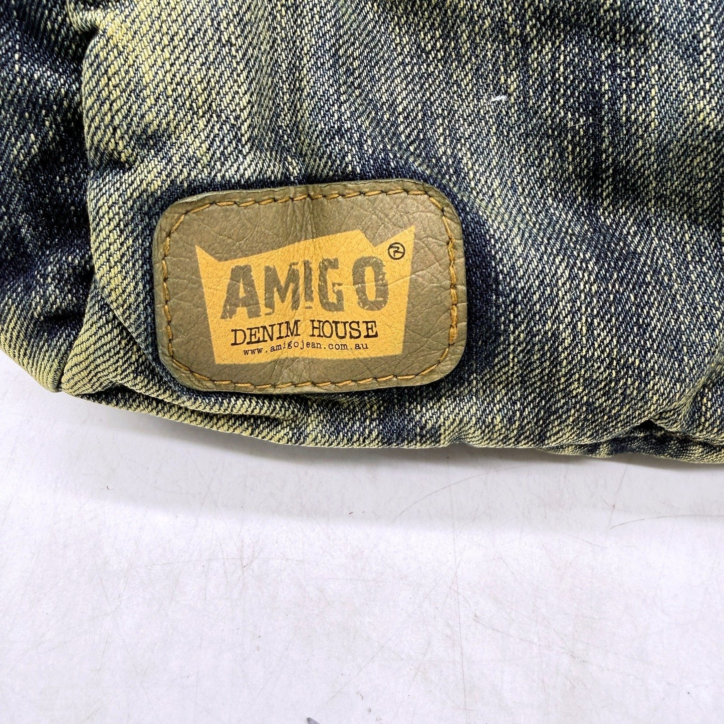Amigo Denim House Corduroy & Faded Denim Recycled Bag for Travel & Work NEW