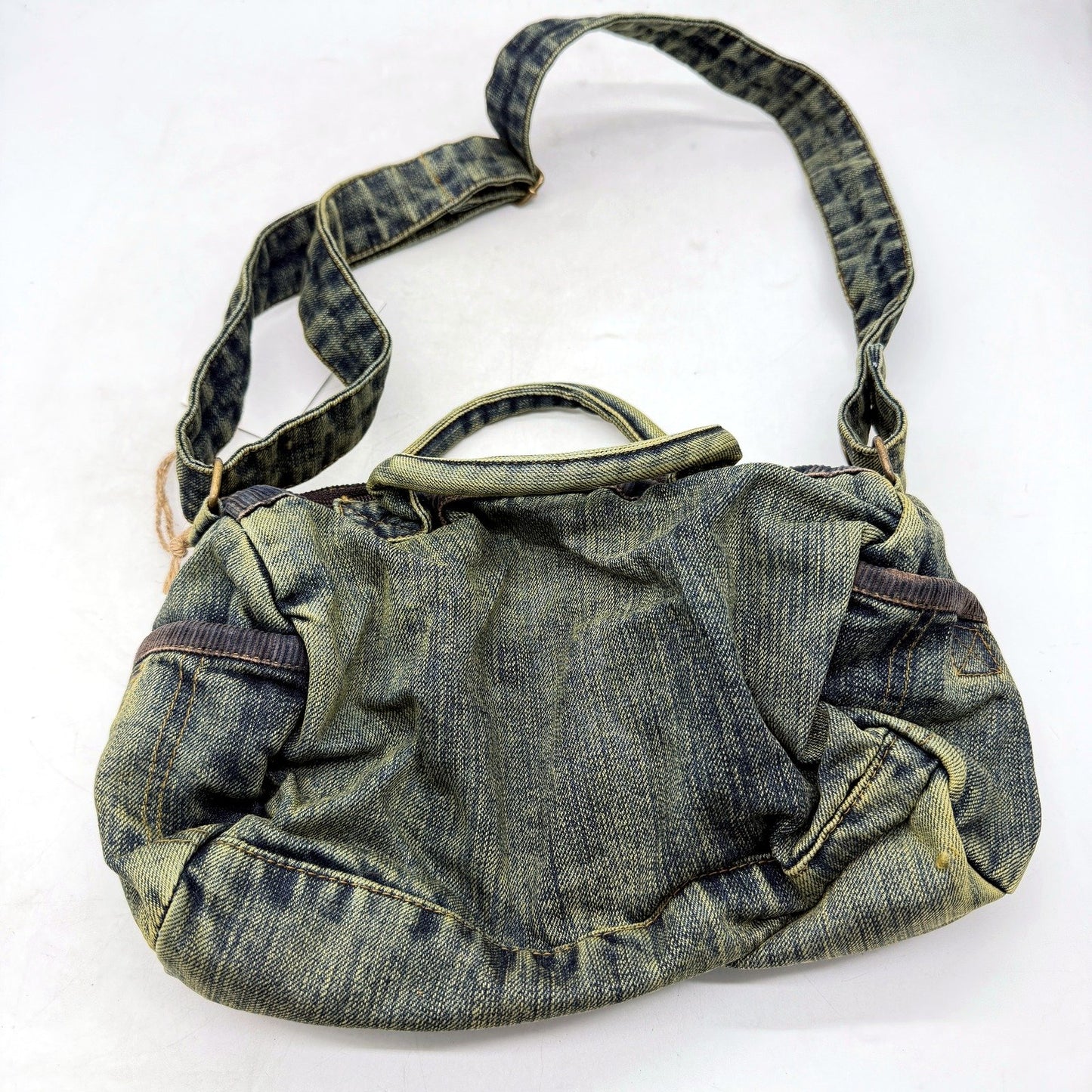 Amigo Denim House Corduroy & Faded Denim Recycled Bag for Travel & Work NEW