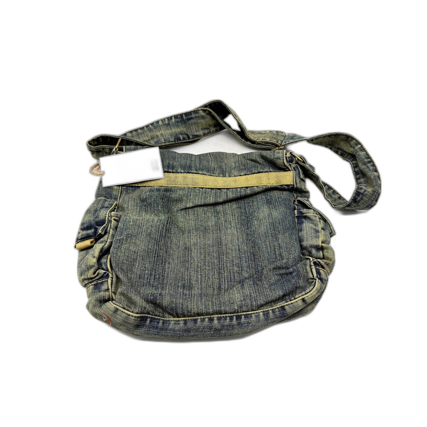Vintage Faded Look Unisex Denim Casual Messenger Bag by Amigo Denim House NEW