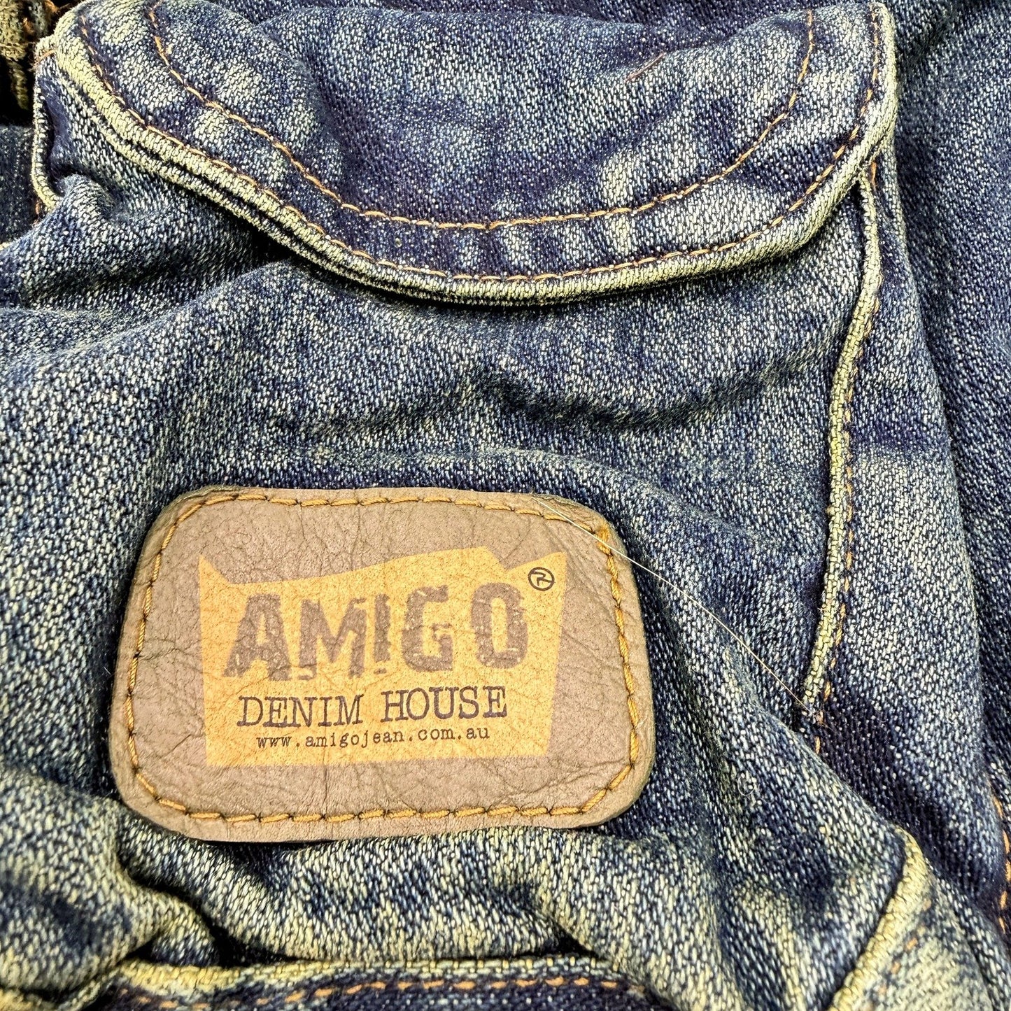 Recycled Faded Denim Vinatge Look Handbag Unisex by Amigo Denim House NEW