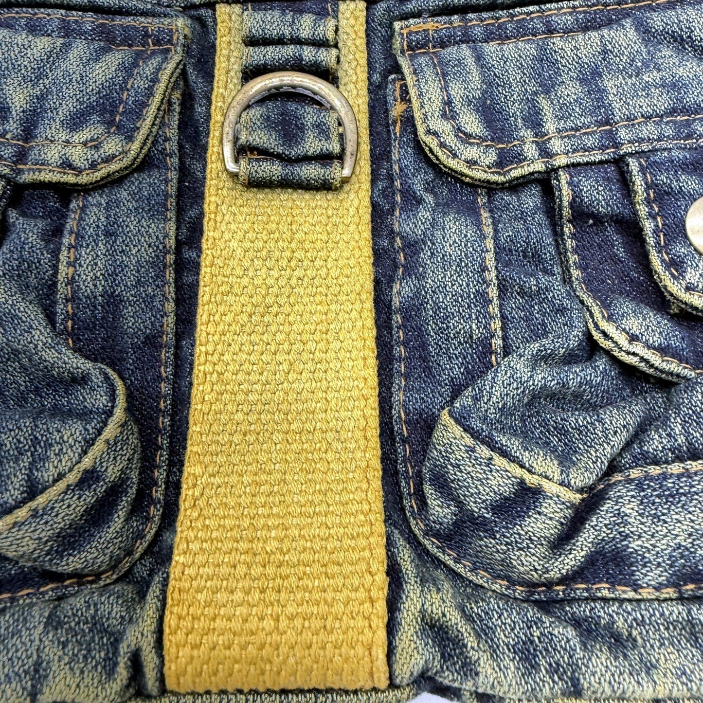 Amigo Denim House Recycled Faded Vintage Denim Hobo Bag for Everyday NEW