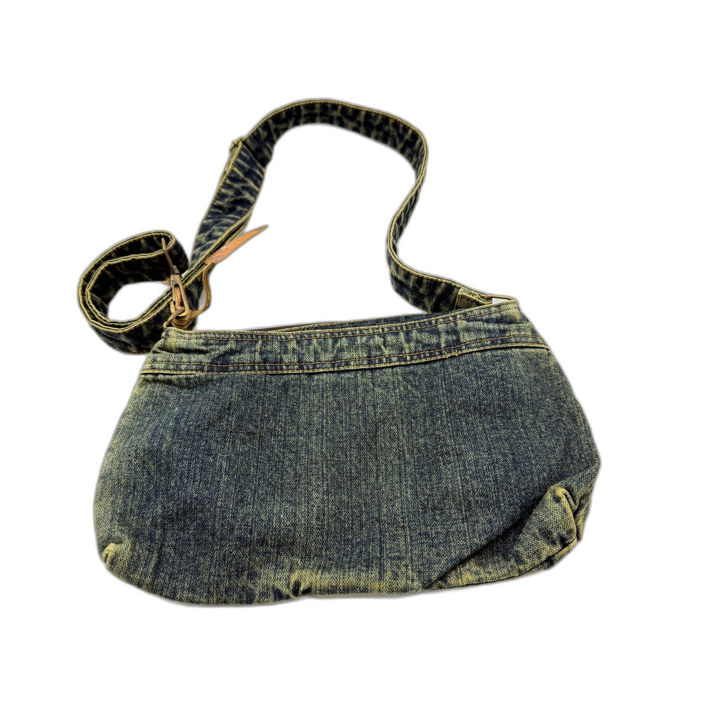 Amigo Denim House Recycled Faded Vintage Denim Hobo Bag for Everyday NEW