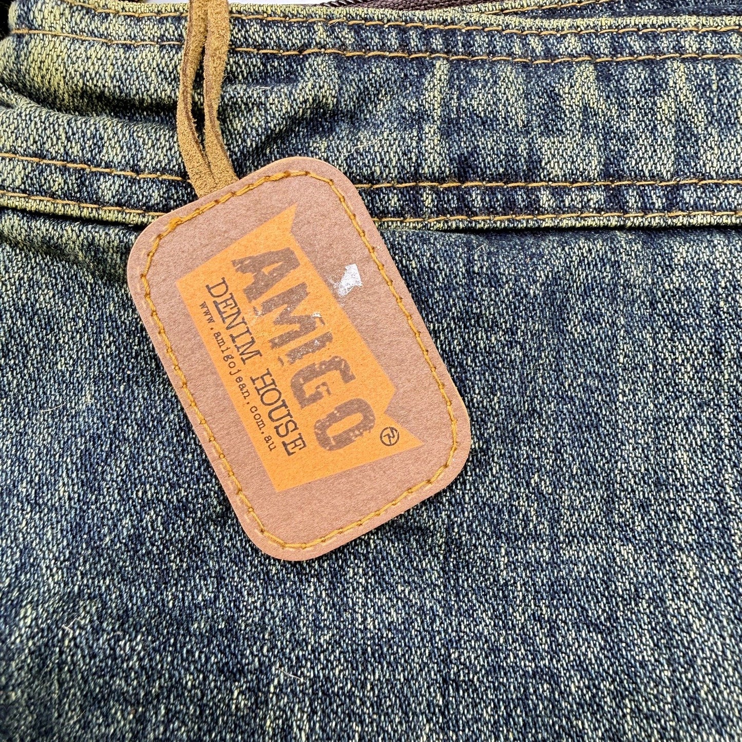 Amigo Denim House Recycled Faded Vintage Denim Hobo Bag for Everyday NEW