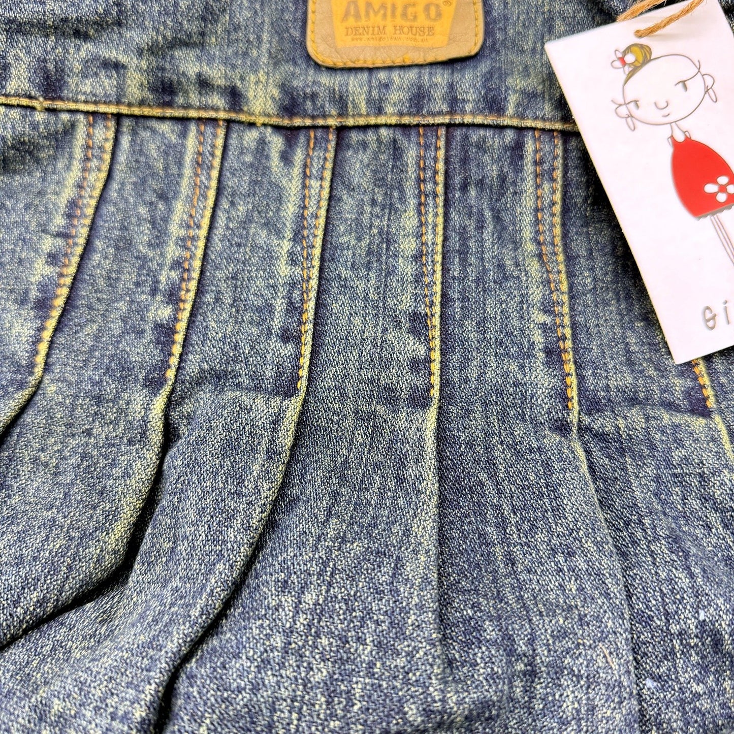 Amigo Denim House Faded Denim Recycled Tote Bag - Eco-Friendly Shoulder Bag NEW