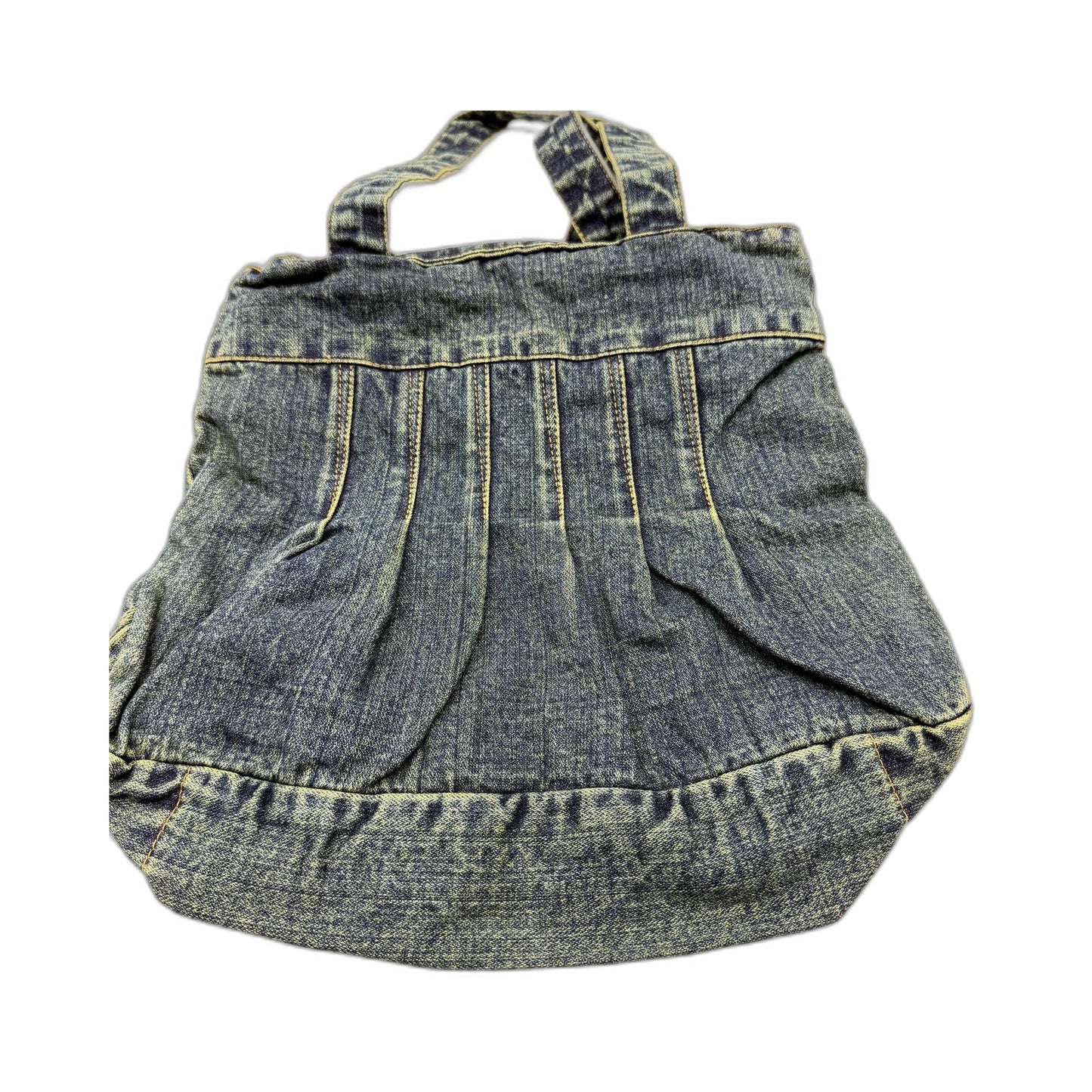 Amigo Denim House Faded Denim Recycled Tote Bag - Eco-Friendly Shoulder Bag NEW