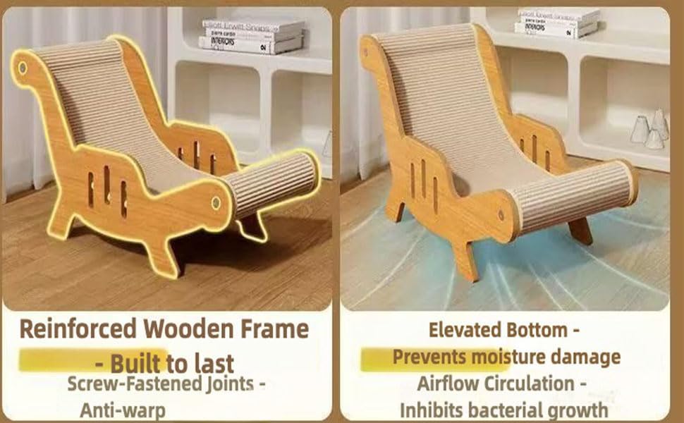 ByteVue Linen-Blend Beds Cozy Luxury Cat Scratcher & Bed All-in-One Indoor NEW