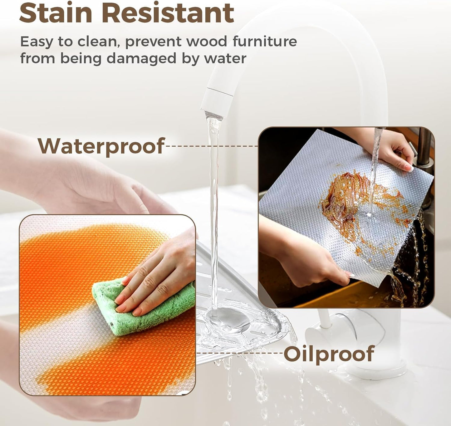 WinkleStar Clear Plastic Shelf Liner 60cm x 500cm Kitchen Storage NEW