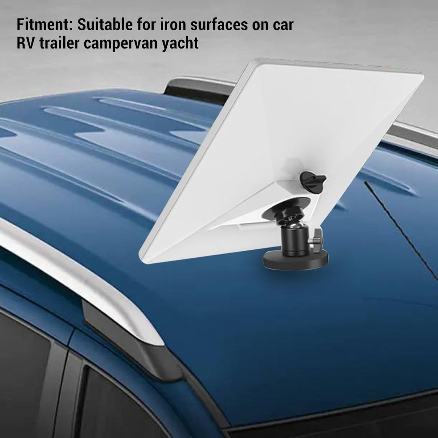Jiawu Adjustable Angle Car Roof Mount Mini Magnetic Dish Base Mounting NEW