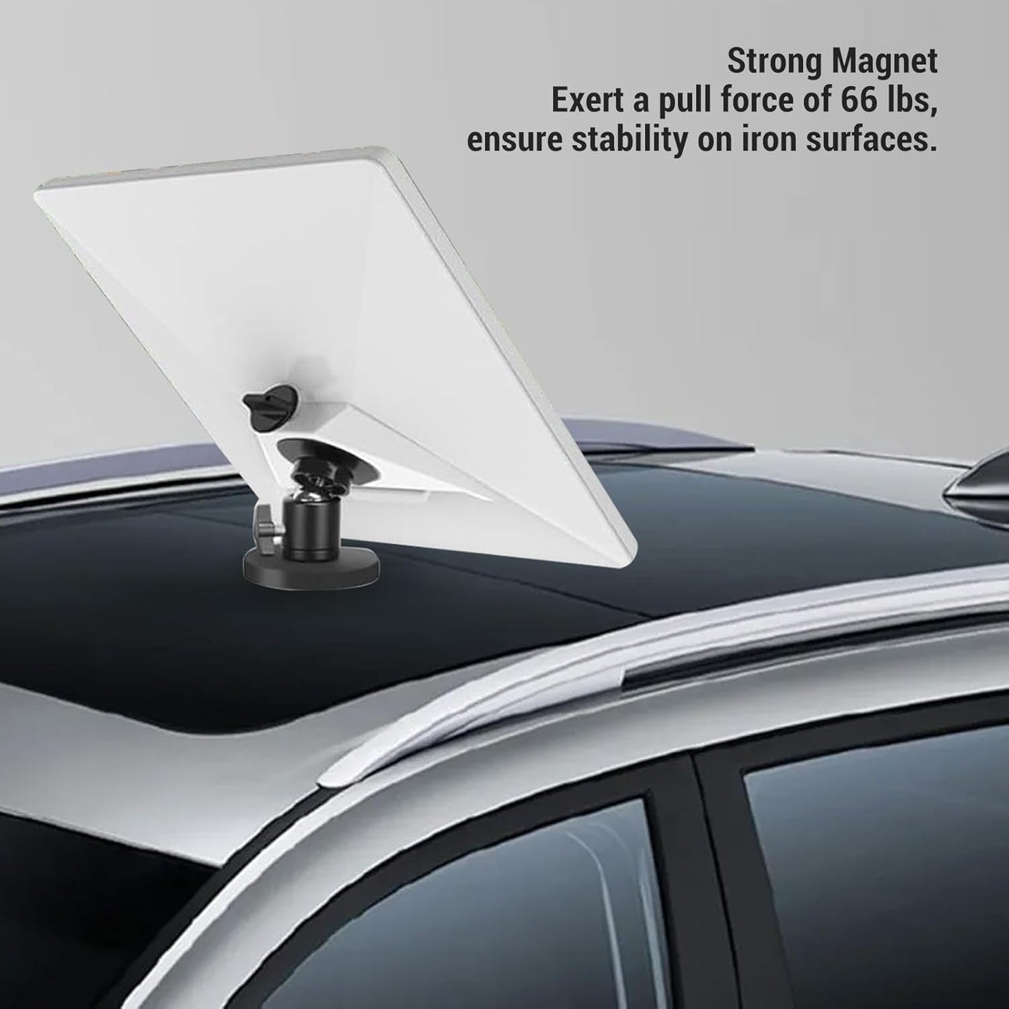 Jiawu Adjustable Angle Car Roof Mount Mini Magnetic Dish Base Mounting NEW