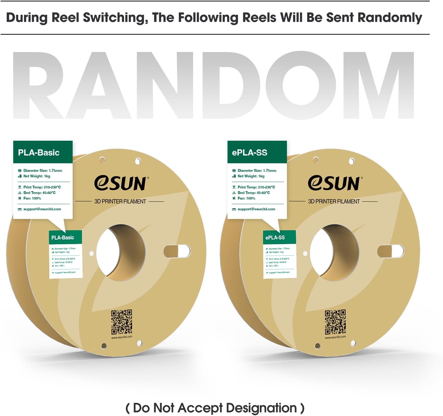 eSUN PLA 3D Printer Filament - Dimensional Accuracy White PLA 175 DEMO