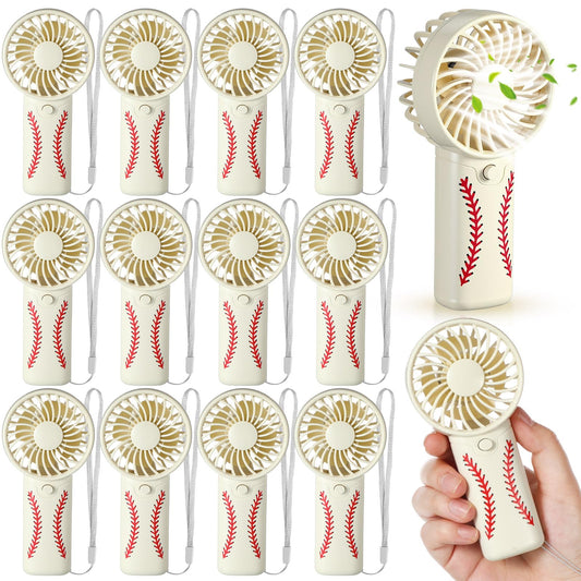 BULK Tuanse Personal Fans Handheld Portable Mini Plastic Beige 12 Pack NEW