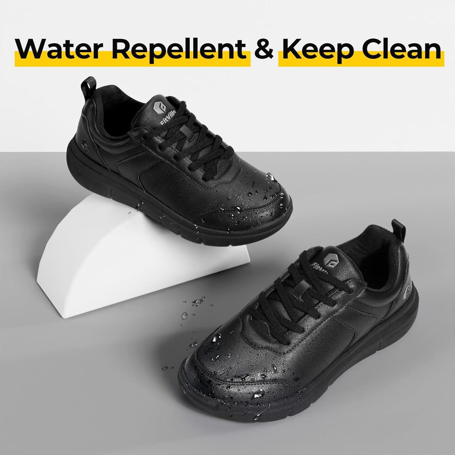 FitVille Lightweight Oxfords Comfortable Casual Shoes Mens Extra Wide US 12 NEW