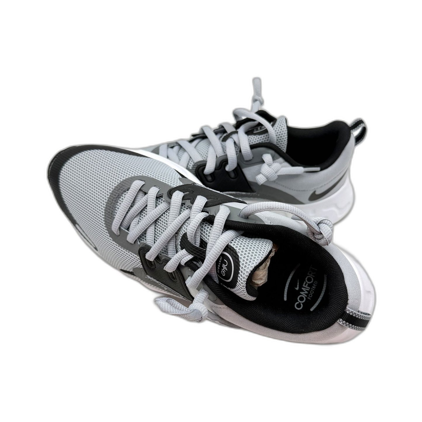 Nike Mens Renew Retaliation 3 Sneakers in Wolf Grey/Black Size US 10 NEW