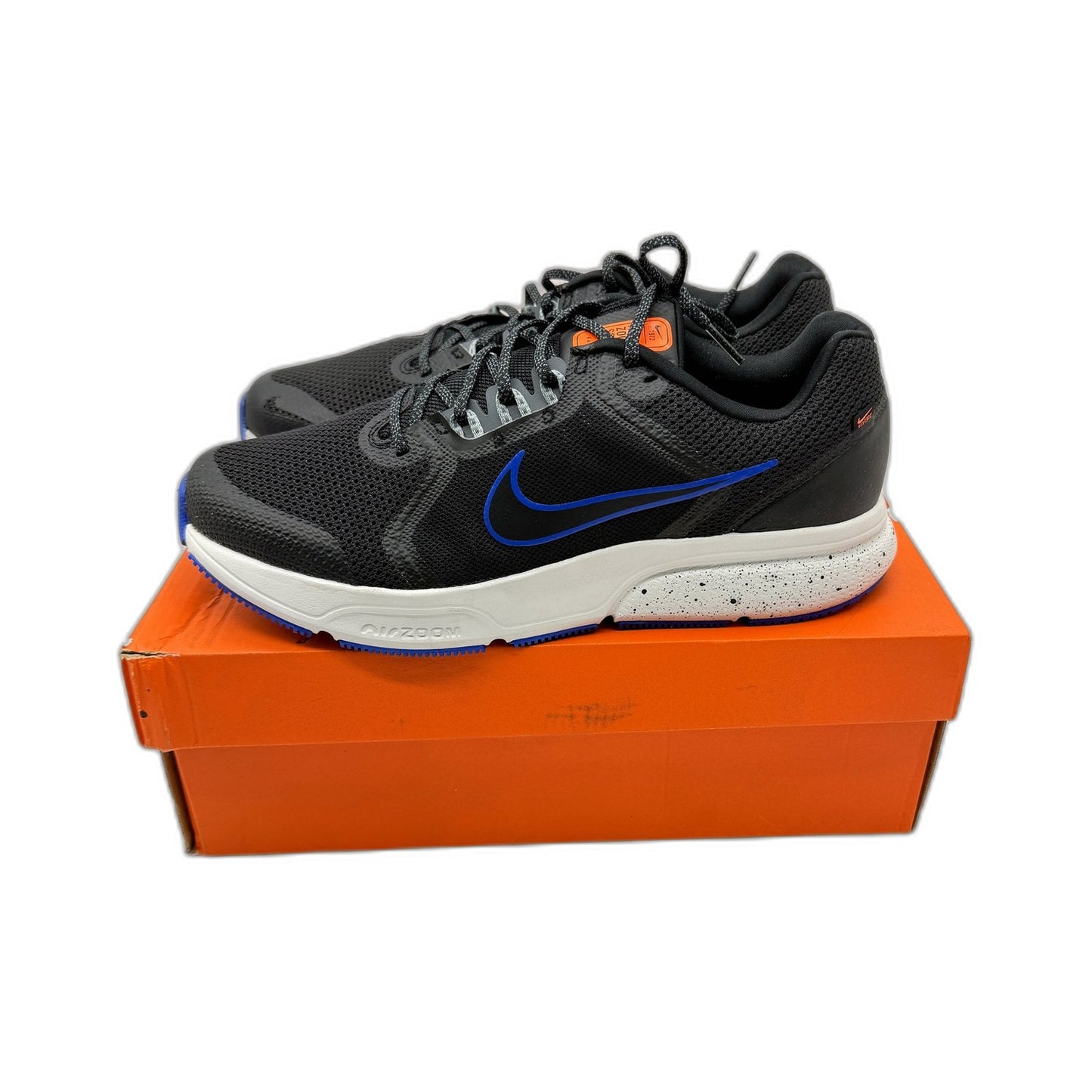 Nike Zoom Span 4 Black/Blue Running Sneaker Shoes Mens US 10 NEW