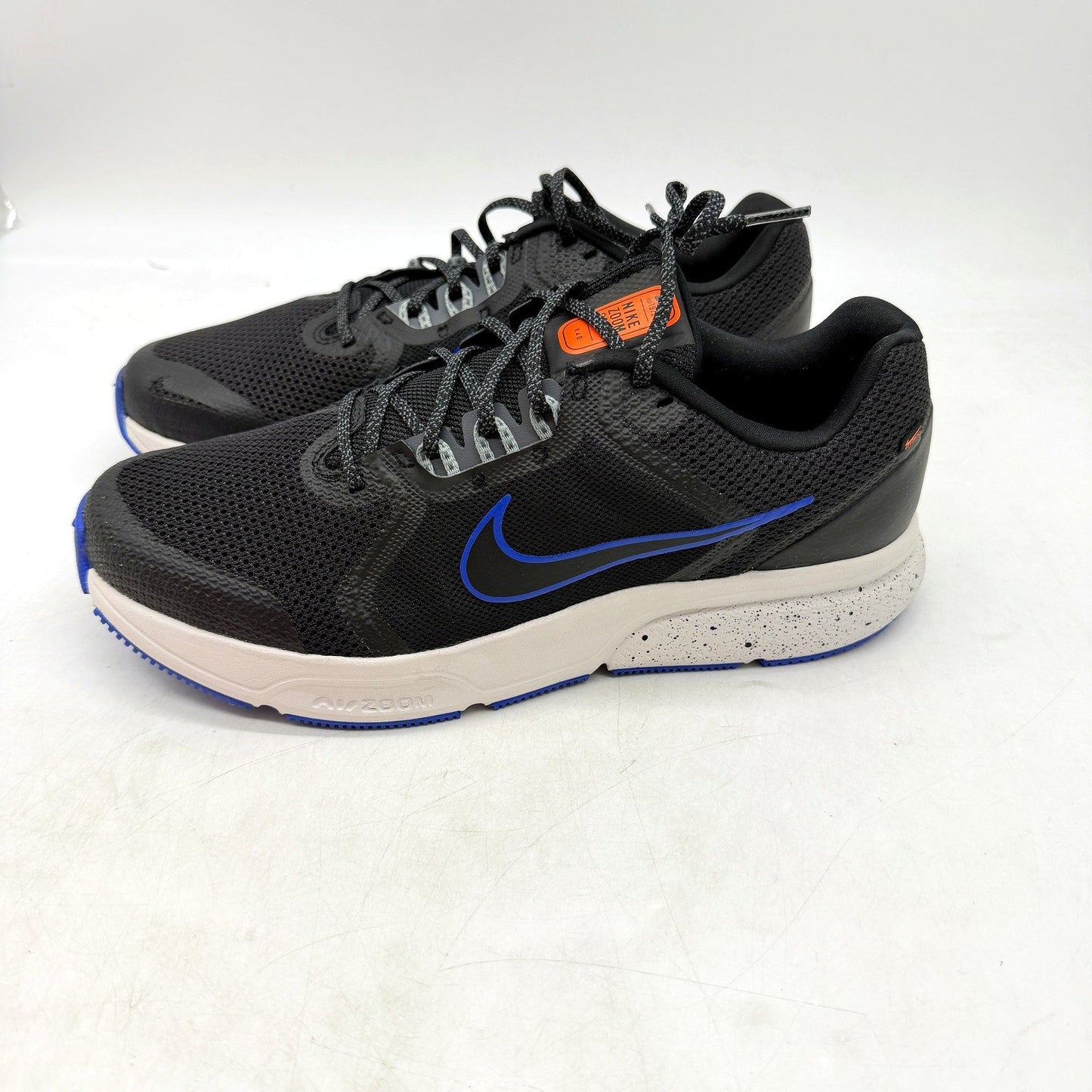 Nike Zoom Span 4 Black/Blue Running Sneaker Shoes Mens US 10 NEW