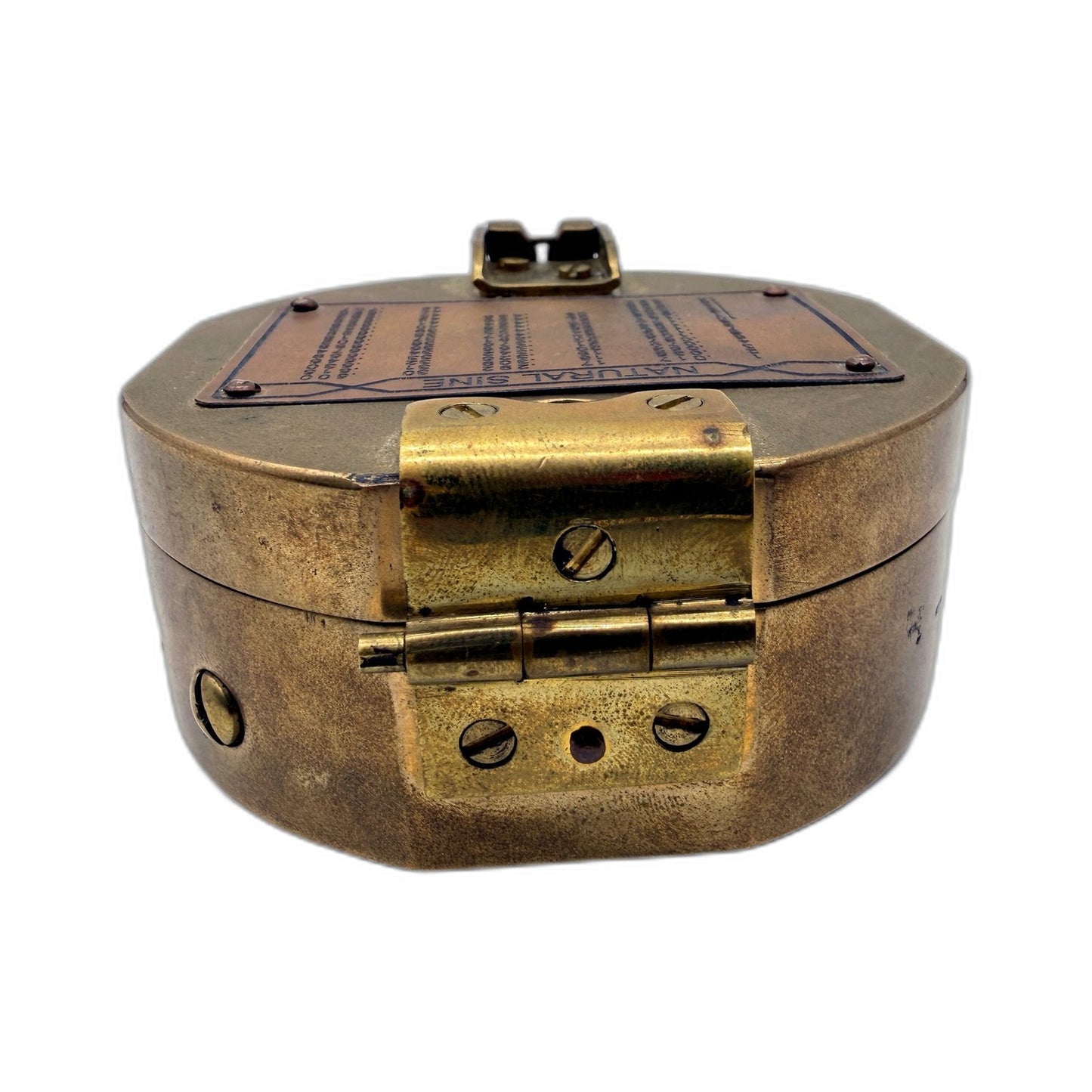 Natural Sine Vintage Heavy Brass Compass Navigation Tool Antique Style Replica
