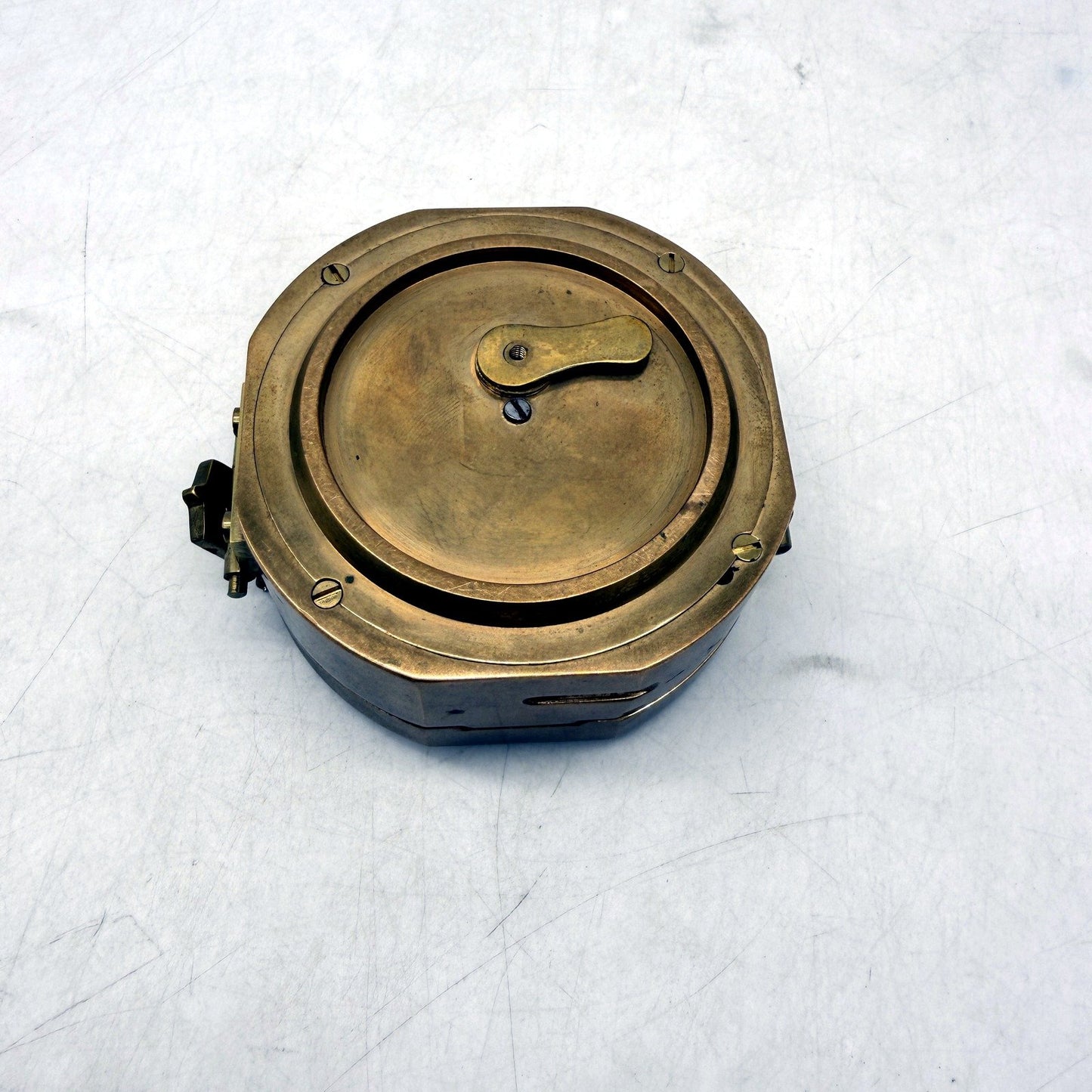 Natural Sine Vintage Heavy Brass Compass Navigation Tool Antique Style Replica