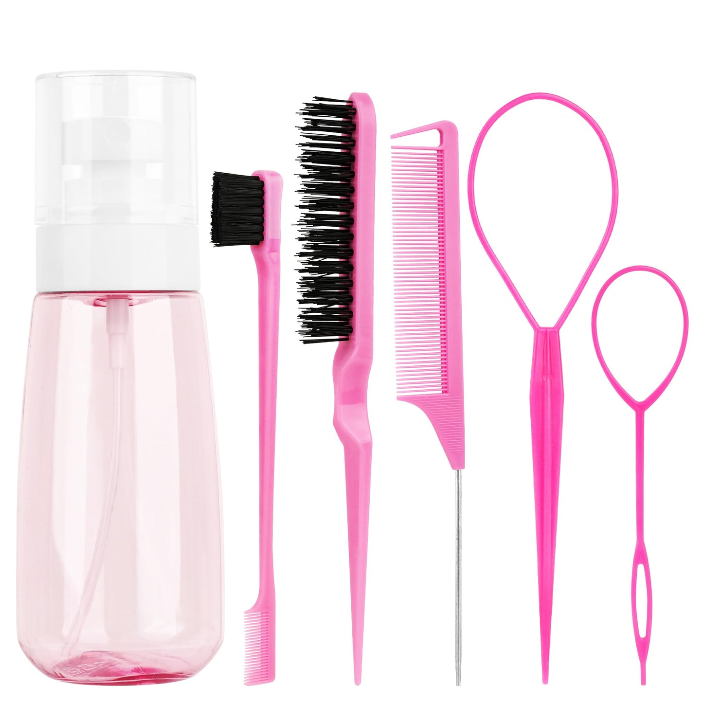 Linkidea 8-Piece Hair Styling Comb Set with 3.3oz Spray Bottle Container NEW