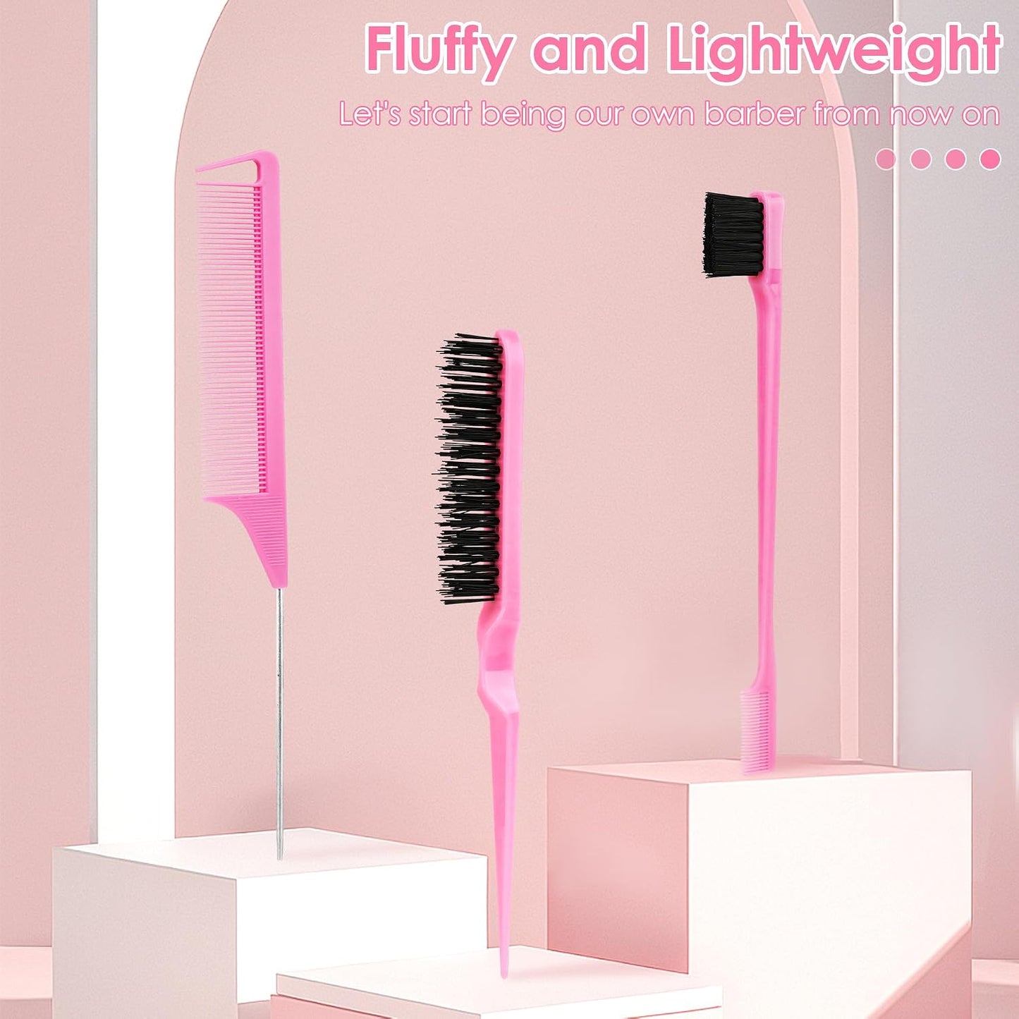 Linkidea 8-Piece Hair Styling Comb Set with 3.3oz Spray Bottle Container NEW