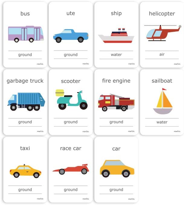 mierEdu One Size Cognitive Learning Flash Cards for Improved Memory FERRY NEW
