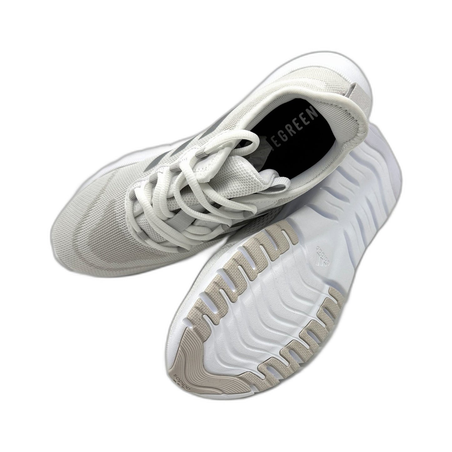 Adidas Womens Nario Move White & Grey Lightweight Running Shoes US 9 NEW