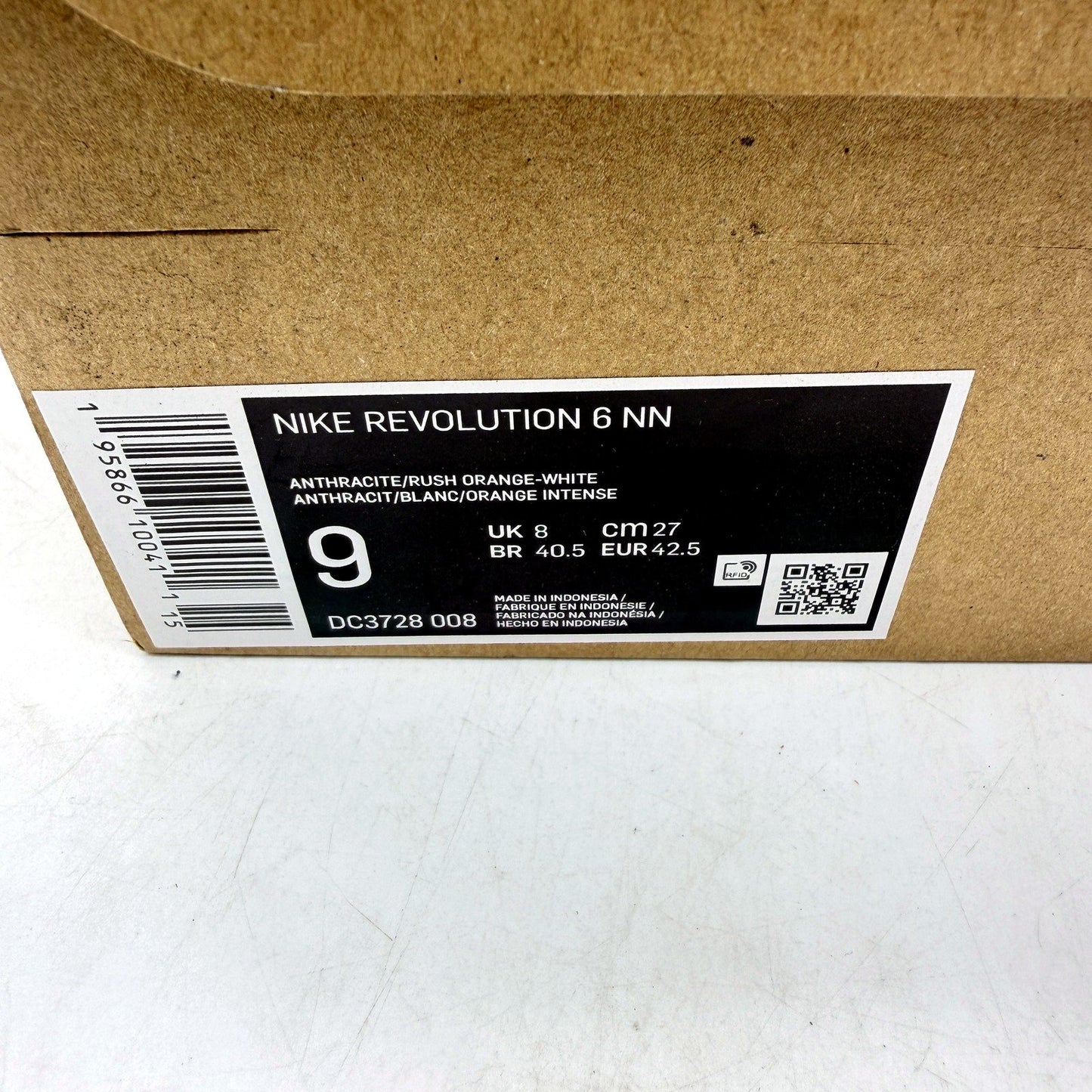 Nike Mens Revolution 6 NN Running Shoes in Anthracite Grey Size US 9 NEW