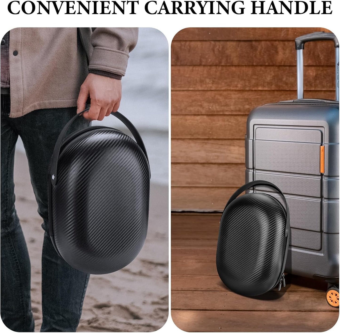 Geekria Hard PC Carrying Case for Meta Quest 2 Apple Vision Portable Bag NEW