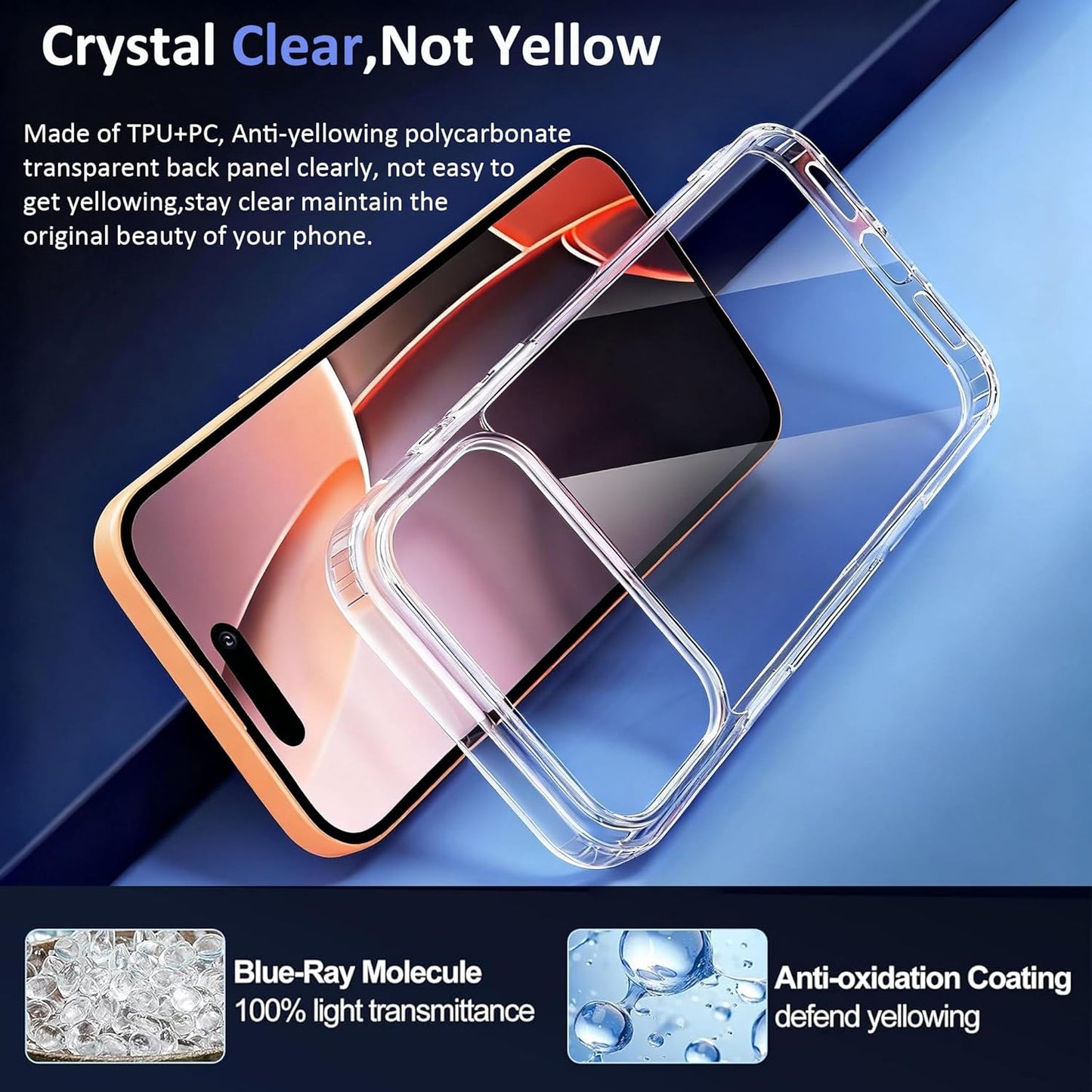 T Tersely Basic Slim Design Clear Shockproof Phone Case iPhone 17 Pro NEW