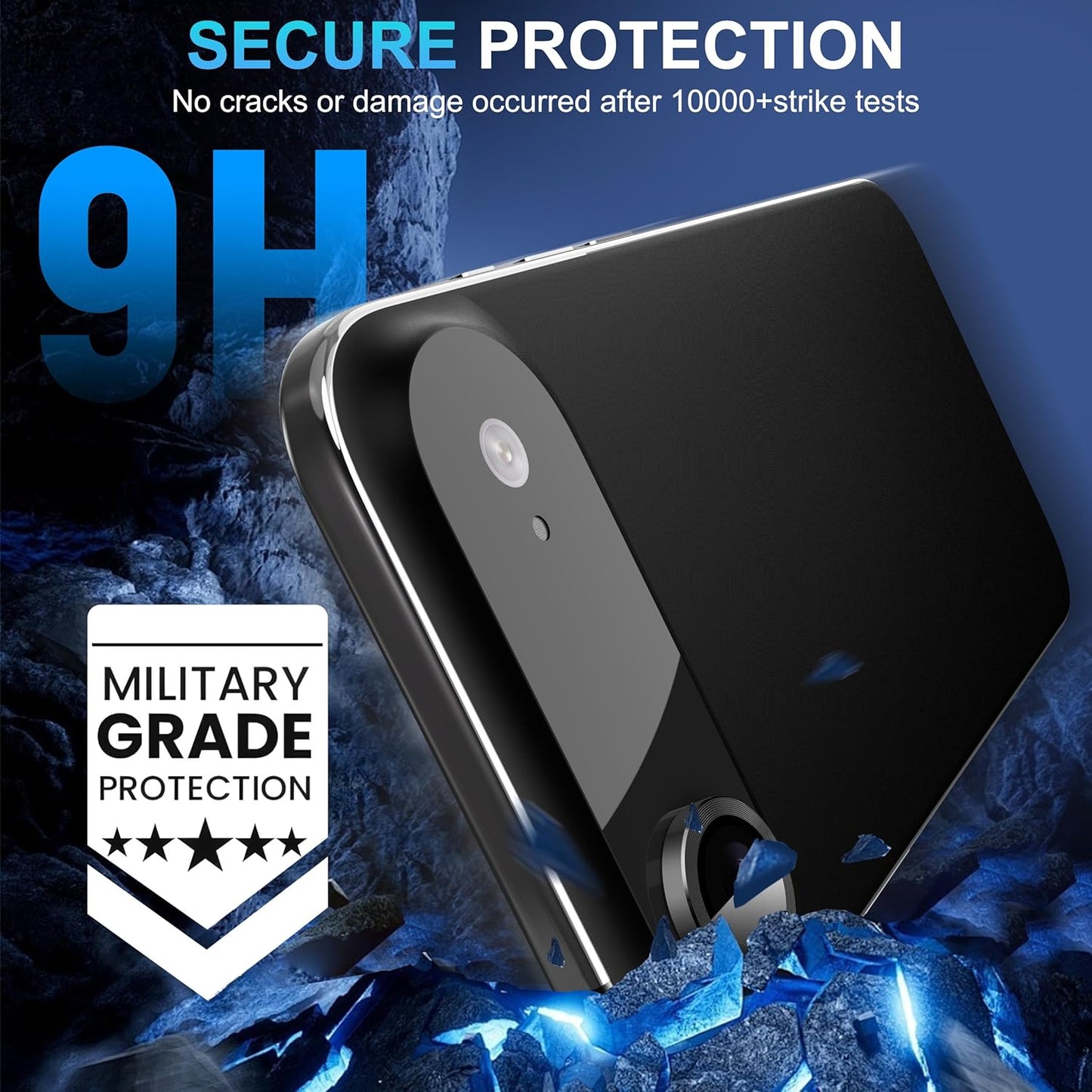 T Tersely 2-Pack Tempered Glass Screen Protectors for iPhone 17 Air Black NEW