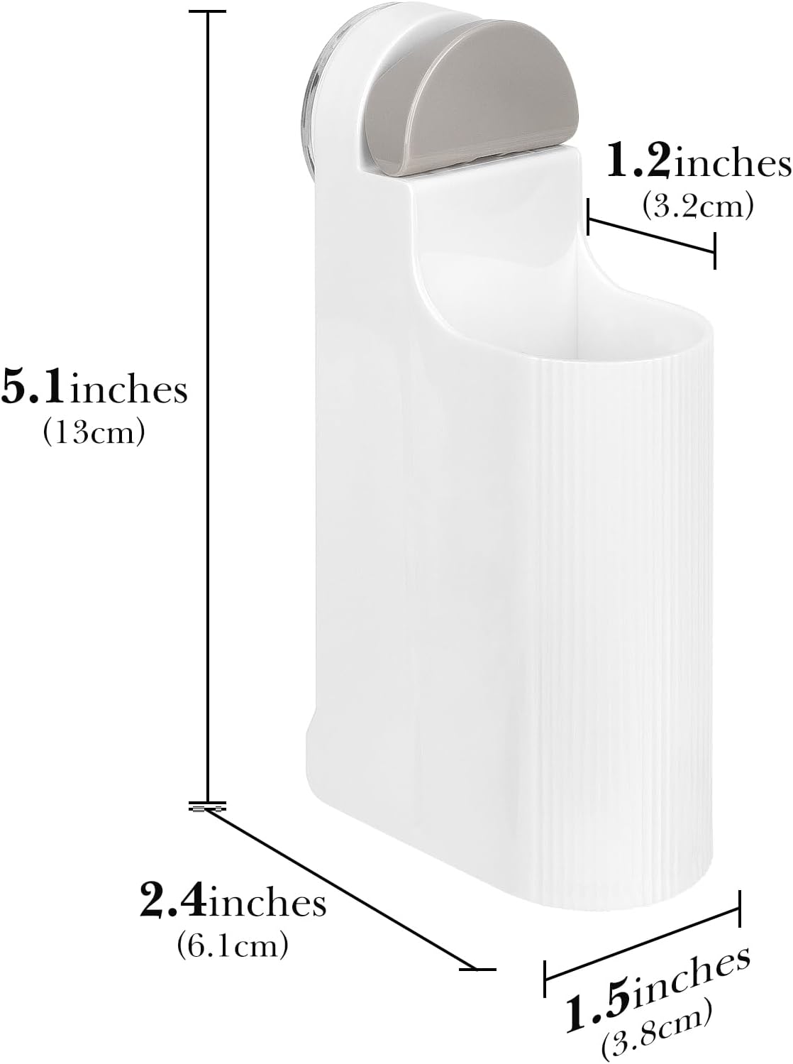 Linkidea White Adhesive Electric Toothbrush Holder Battery Powered Rack NEW