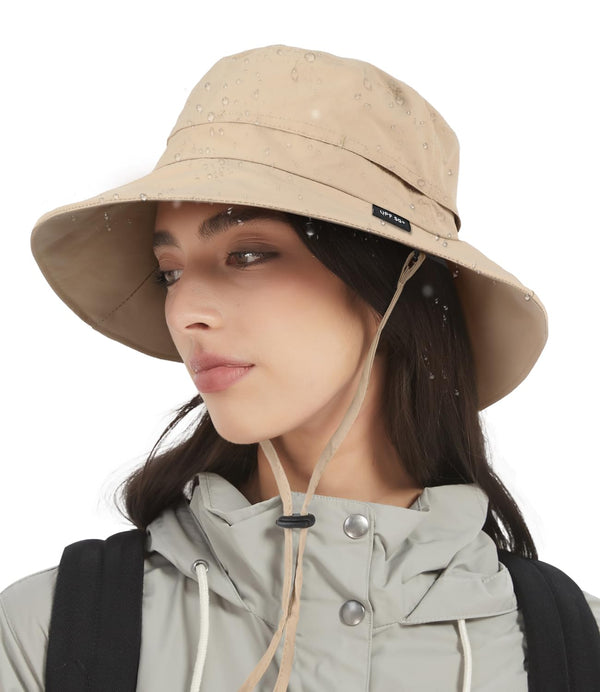 Creekstone Waterproof Bucket Hat Sun Protection UPF50+ Packable Khaki OSFM NEW