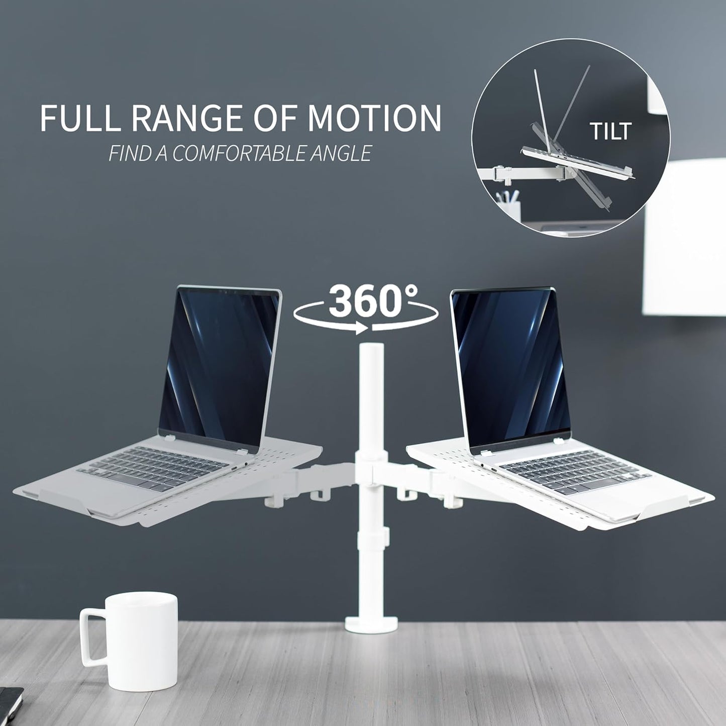 VIVO Fully Stands Adjustable Laptop Desk Mount Stand Notebook Extension NEW