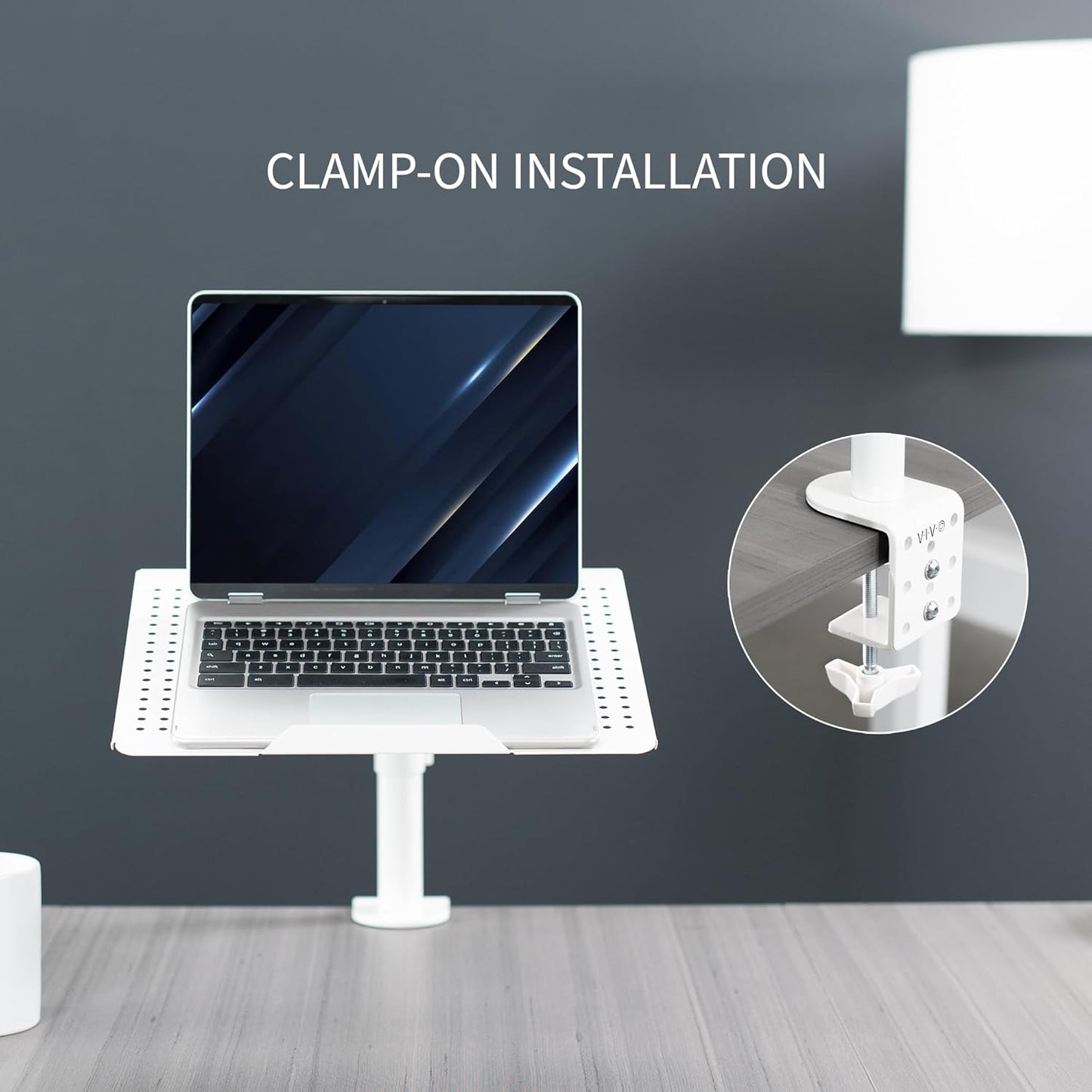 VIVO Fully Stands Adjustable Laptop Desk Mount Stand Notebook Extension NEW