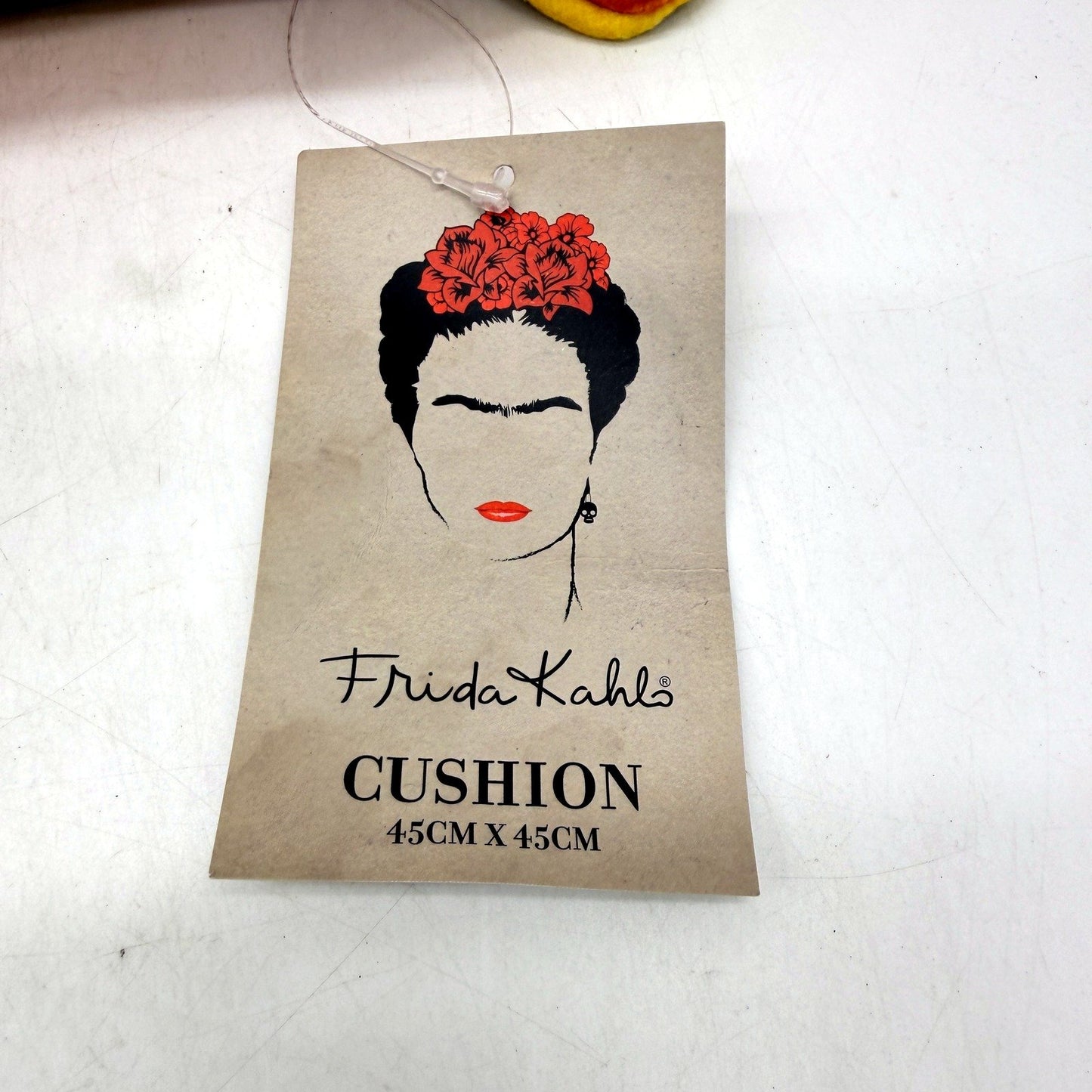 Frida Kahlo Decorative Throw Pillow 45cm Floral Cotton Multicolor Size NEW