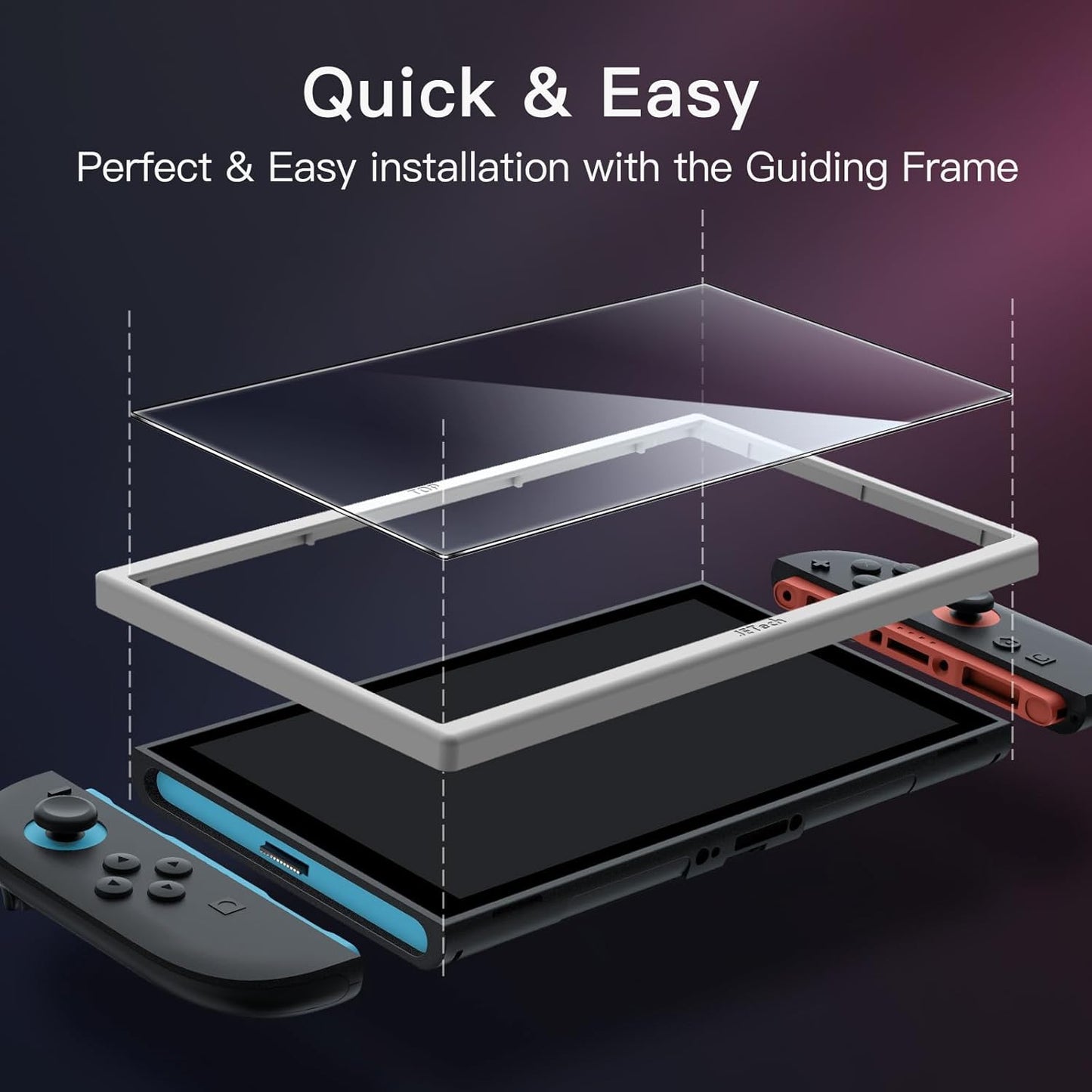 JETech Tempered Glass Screen Protector for Nintendo Switch 2 2025 - Clear NEW