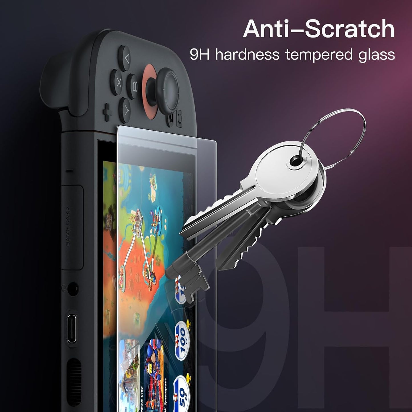 JETech Tempered Glass Screen Protector for Nintendo Switch 2 2025 - Clear NEW