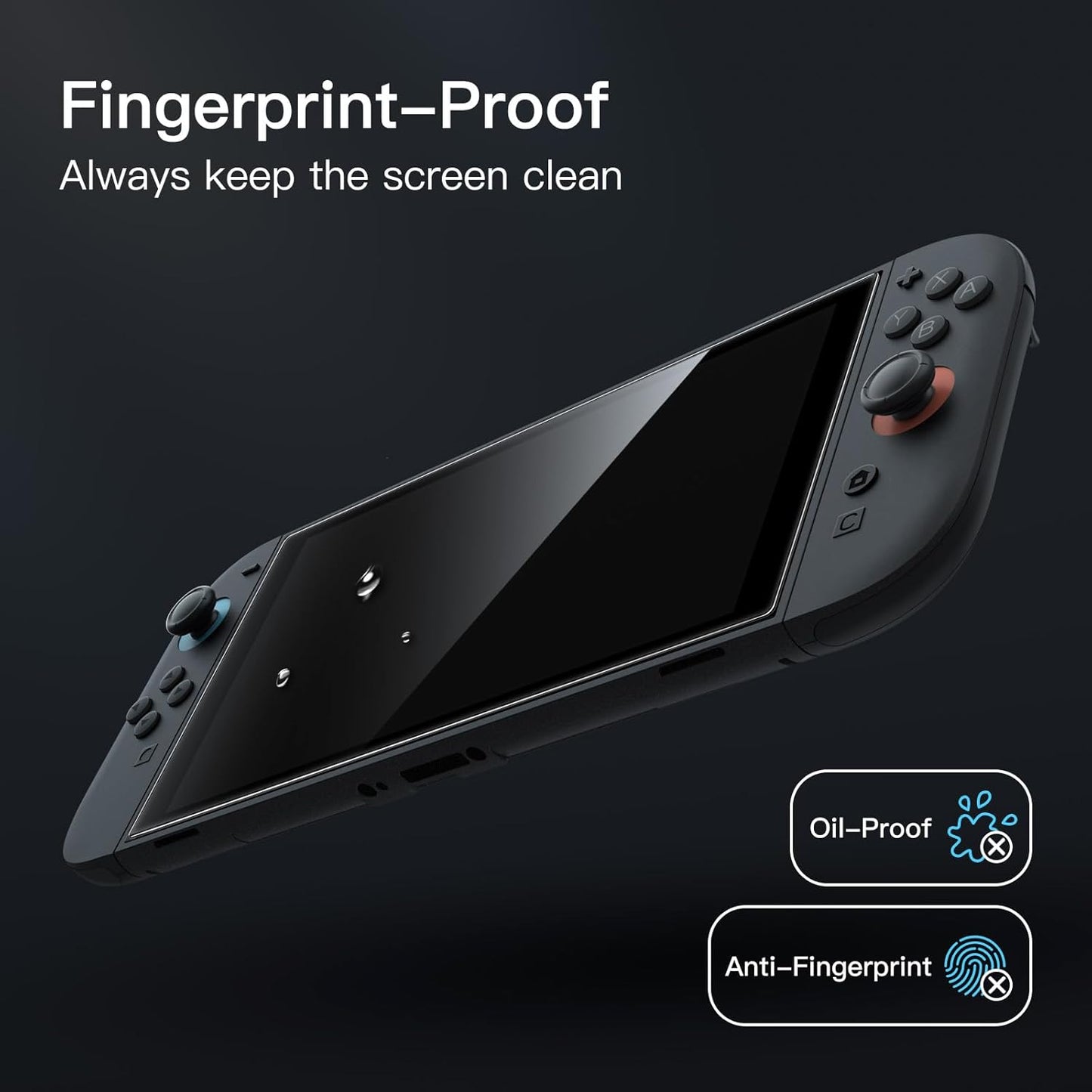 JETech Tempered Glass Screen Protector for Nintendo Switch 2 2025 - Clear NEW