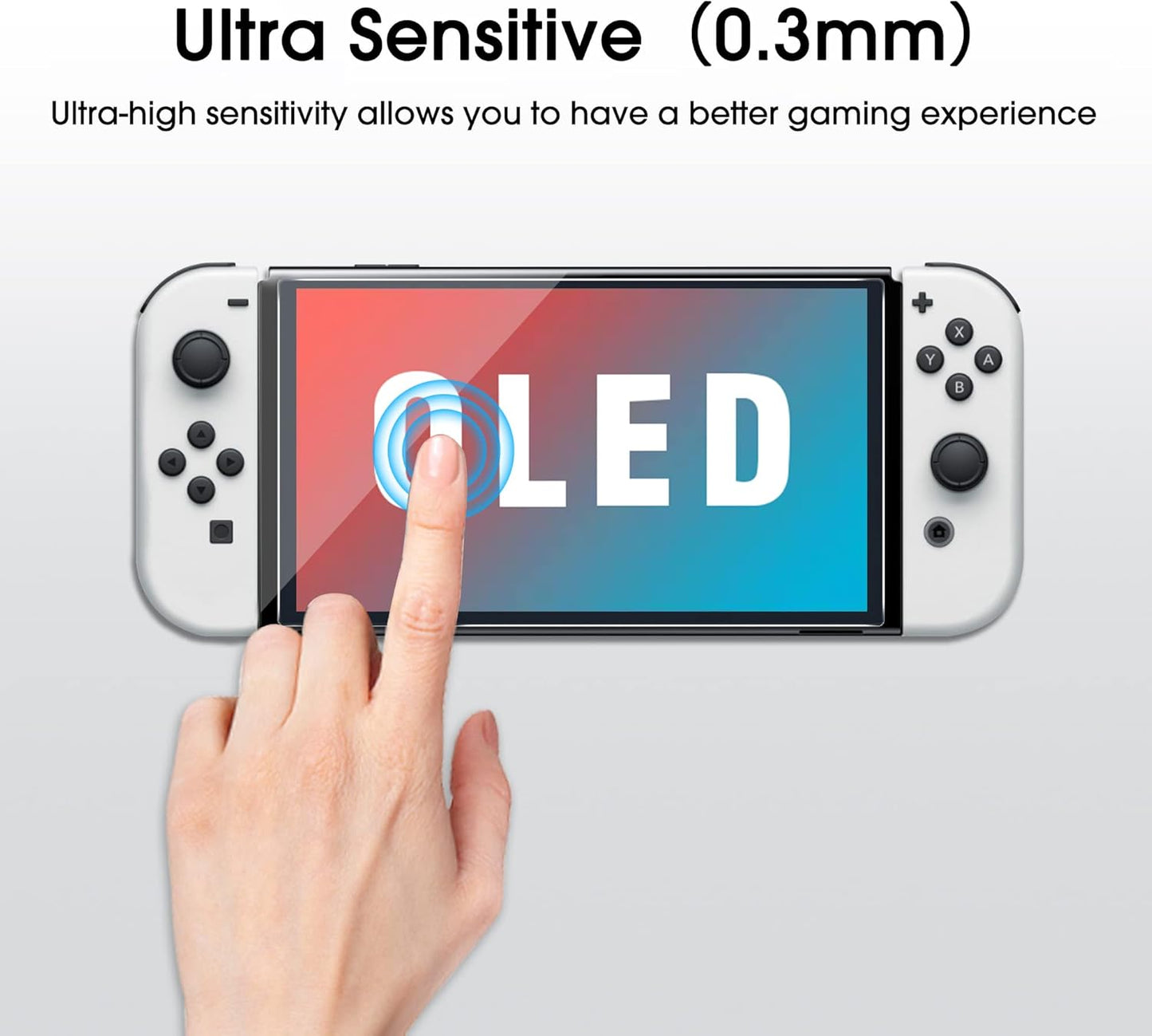 Tempered Glass Screen Protectors 3Pck for Nintendo Switch OLED Model NEW
