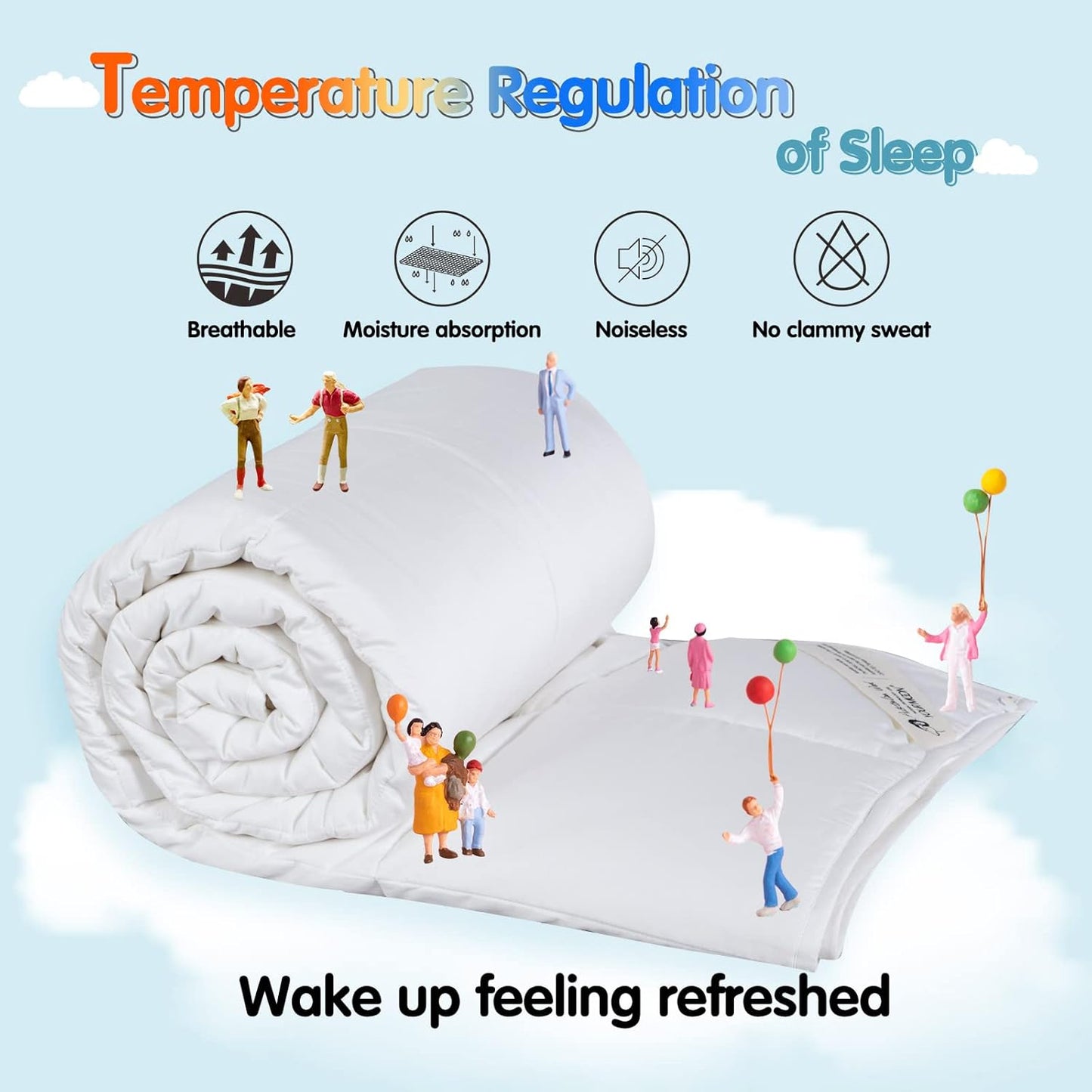 YOUR MOON Comforters Luxurious Wool Comforter - Premium Queen Size Bedding NEW