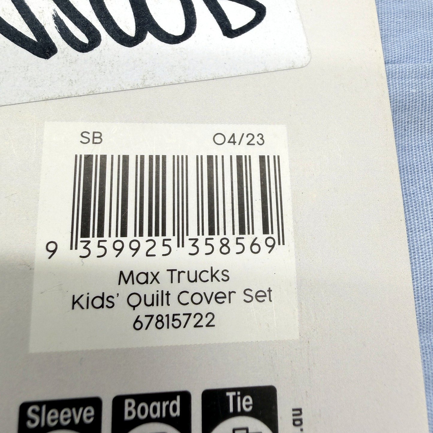 Target Max Trucks Kids' Reversible Blue 250TC Quilt Cover Set SINGLE Bed NEW