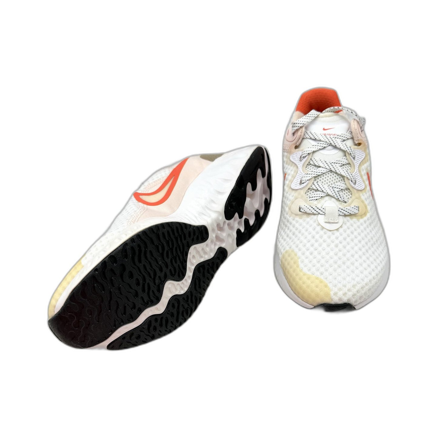 Nike Womens Cushioned Renew Run 2 Running Shoes, White, Size US 7.5 DEMO