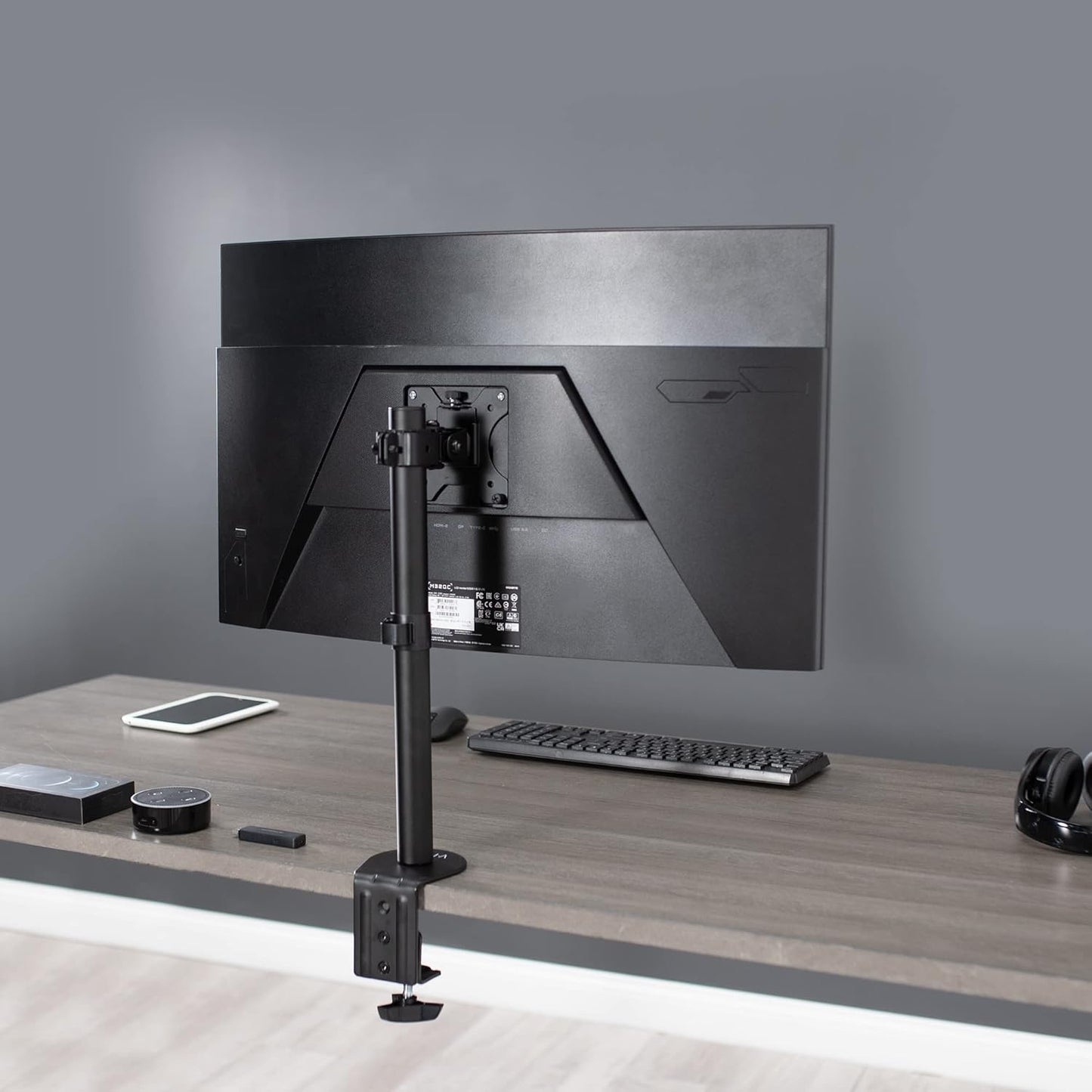 VIVO Adjustable Monitor Desk Mount Stand Holds 13-38 Inch LCD Screens Black NEW