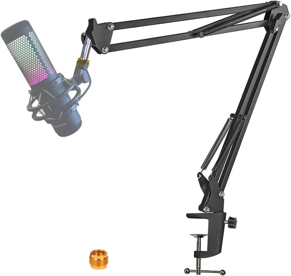 YUZUHOME Adjustable Stands Metal Microphone Boom Arm Stand Desk Mount for NEW