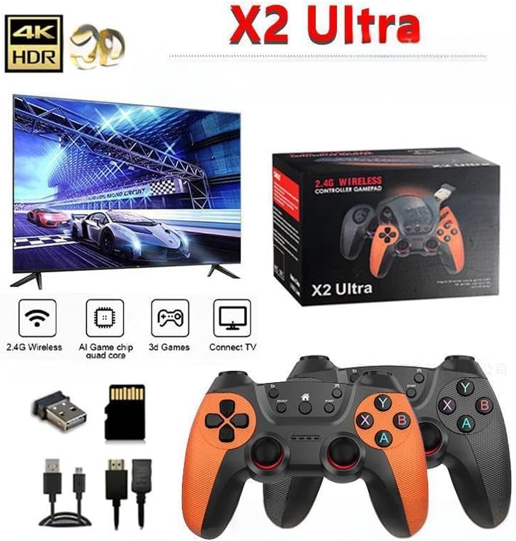 OYDL Plug & Play 4K HDMI Video Game Stick with 40,000+ Retro Games, 128GB NEW