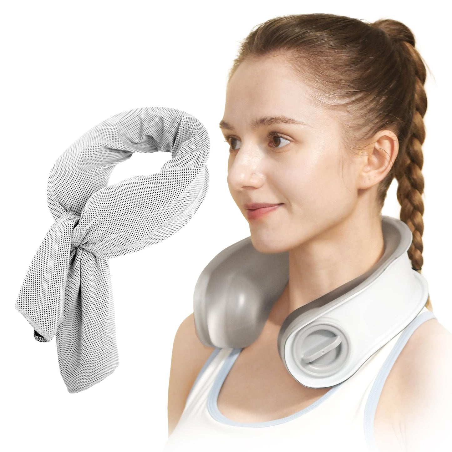 Samply Reusable Ice Packs for Neck & Shoulder Cold Compress Pain Relief Grey NEW