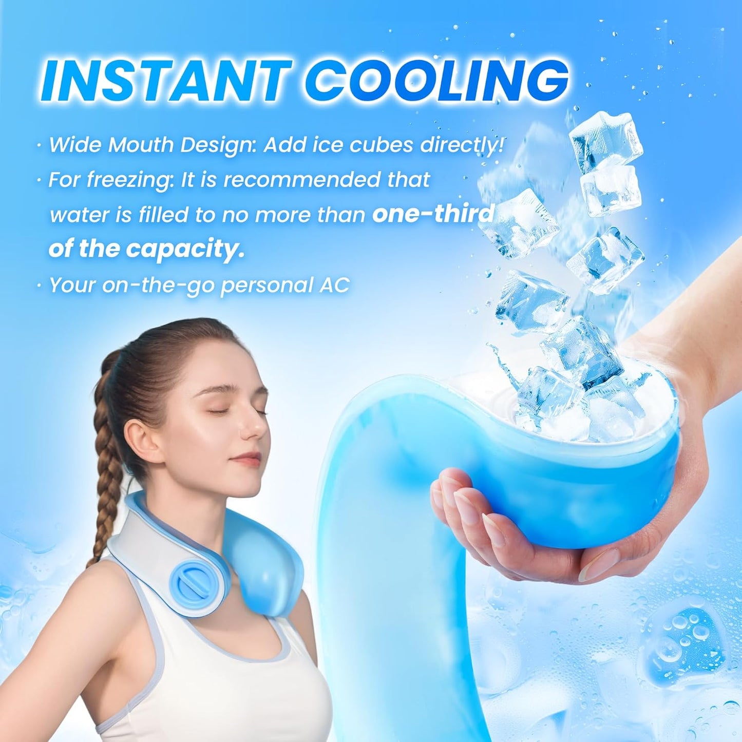 Samply Reusable Ice Packs for Neck & Shoulder Cold Compress Pain Relief Grey NEW