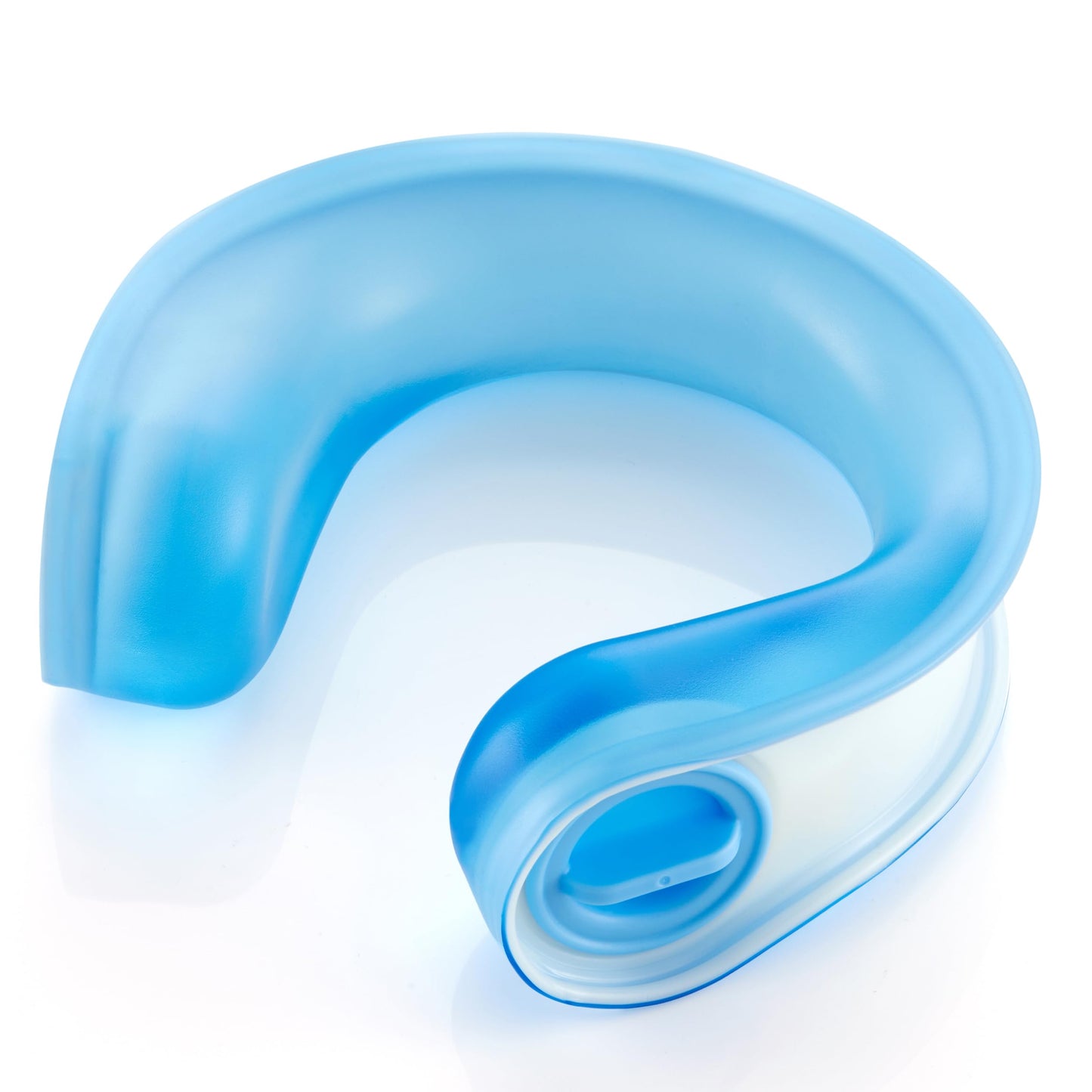 samply Portable Neck Fan with Ice-Fillable Cooling Pack for Personal Blue NEW