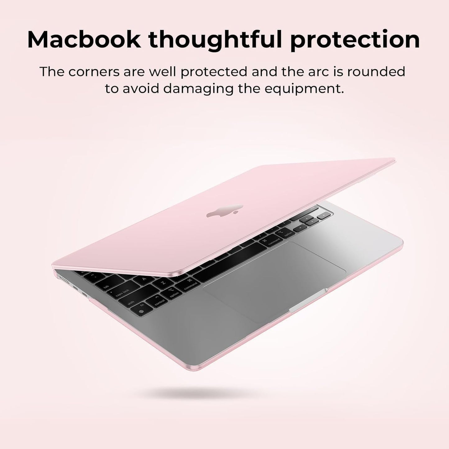EooCoo Crystal Pink Hard Case Shell for MacBook Air 13 Inch Laptop Cover NEW